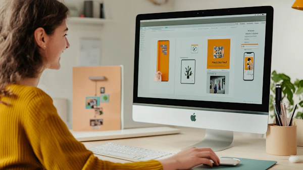 Woman at Creative Workspace