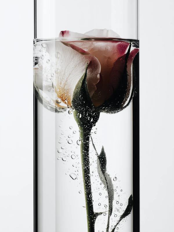 Submerged Rose Close-Up