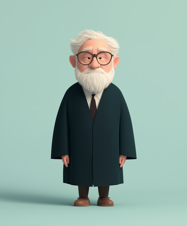 Elderly Animated Character