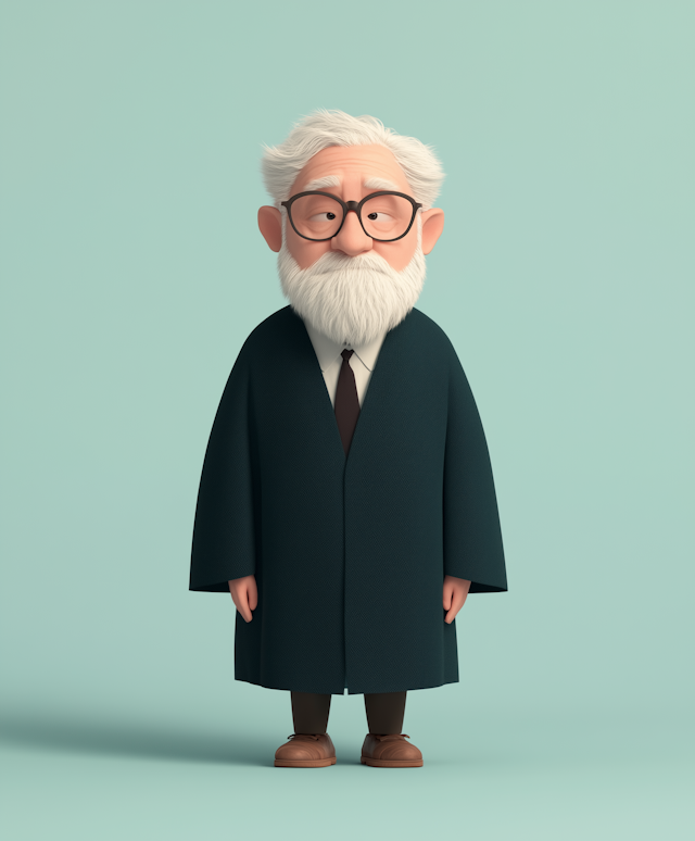 Elderly Animated Character