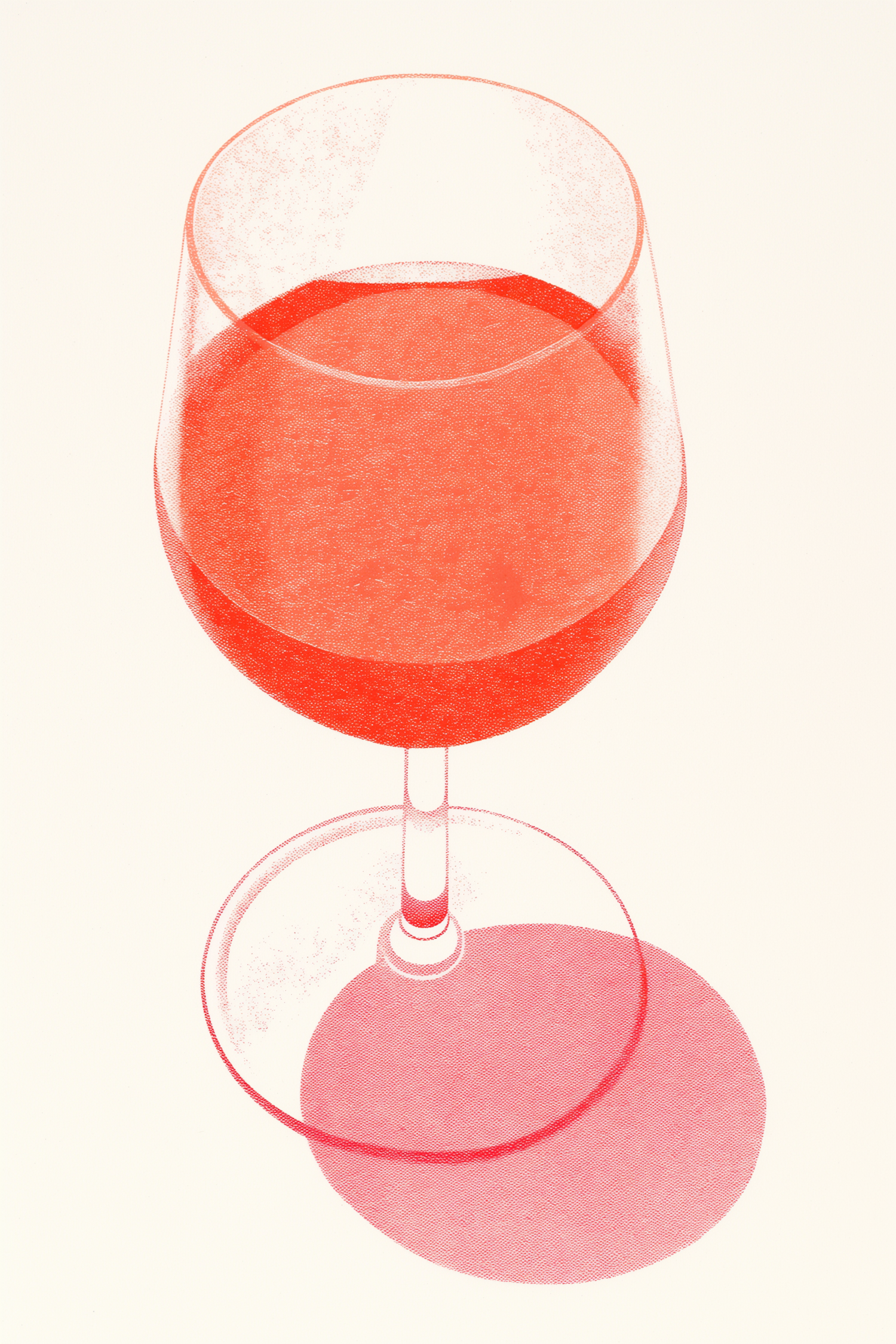 Minimalist Wine Glass Illustration