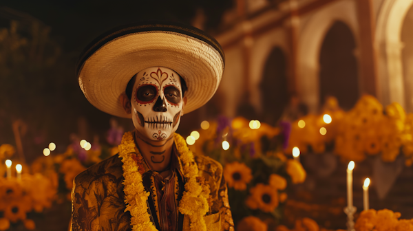 Día de los Muertos Celebration Portrait