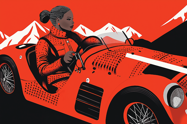 Vintage Sports Car Illustration