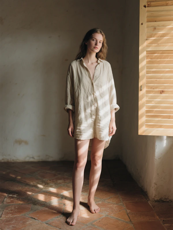 Serene Rustic Portrait