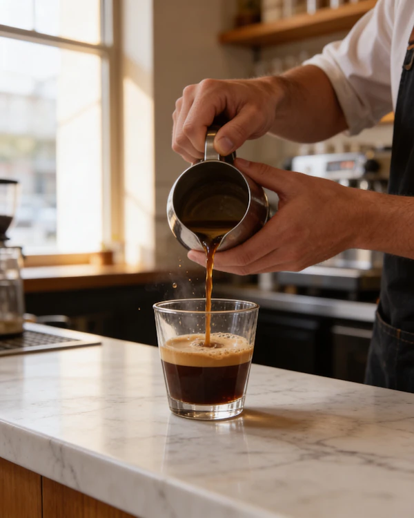 Barista Pouring Coffee
