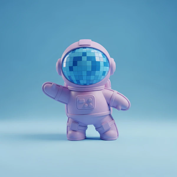 Cartoon Astronaut Render