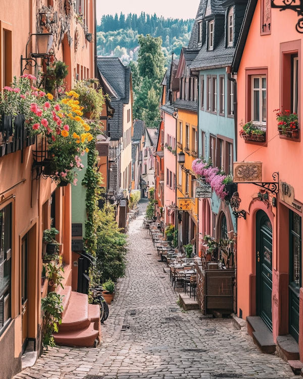 Quaint European Town Street