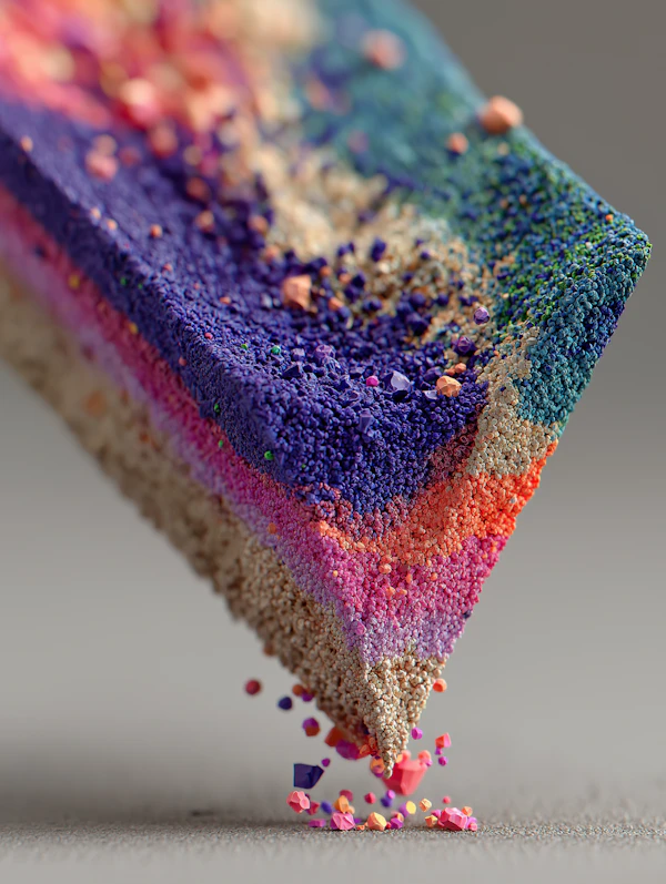 Colorful Granular Triangle