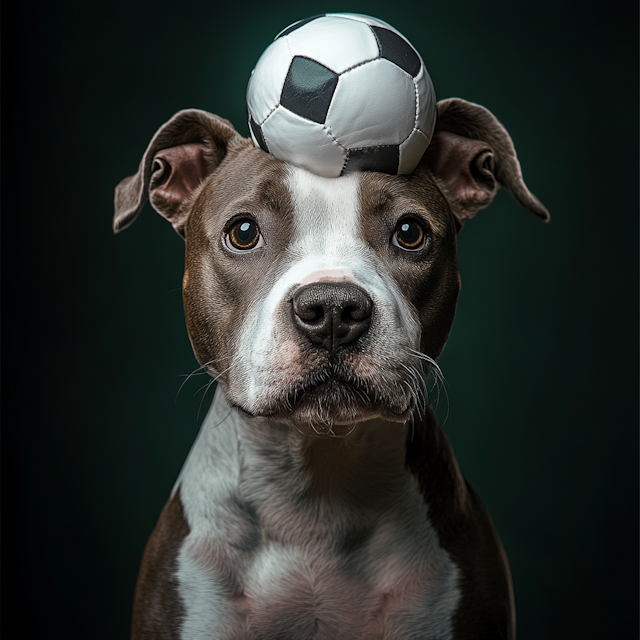 Dog with Soccer Ball