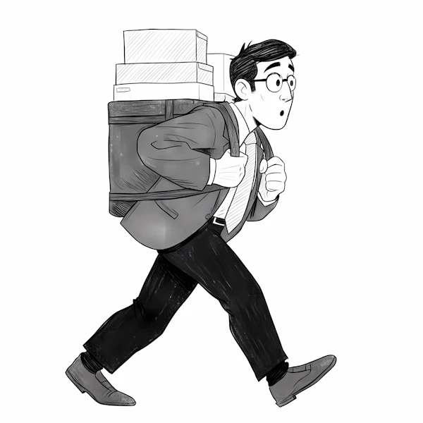 Man with Backpack