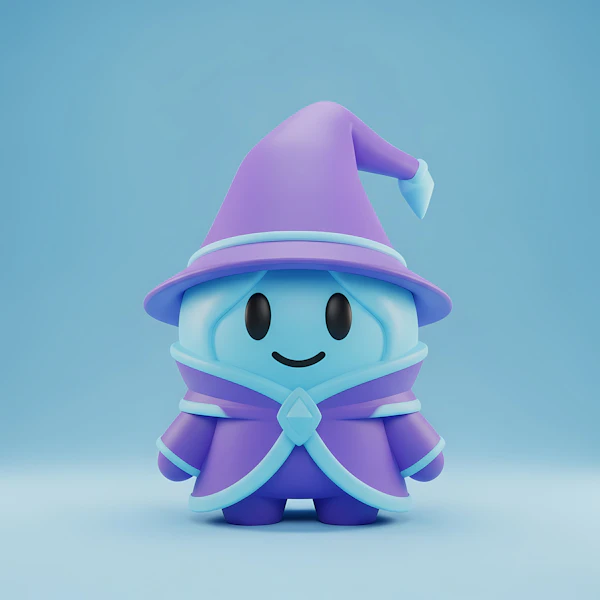 Whimsical Wizard Character