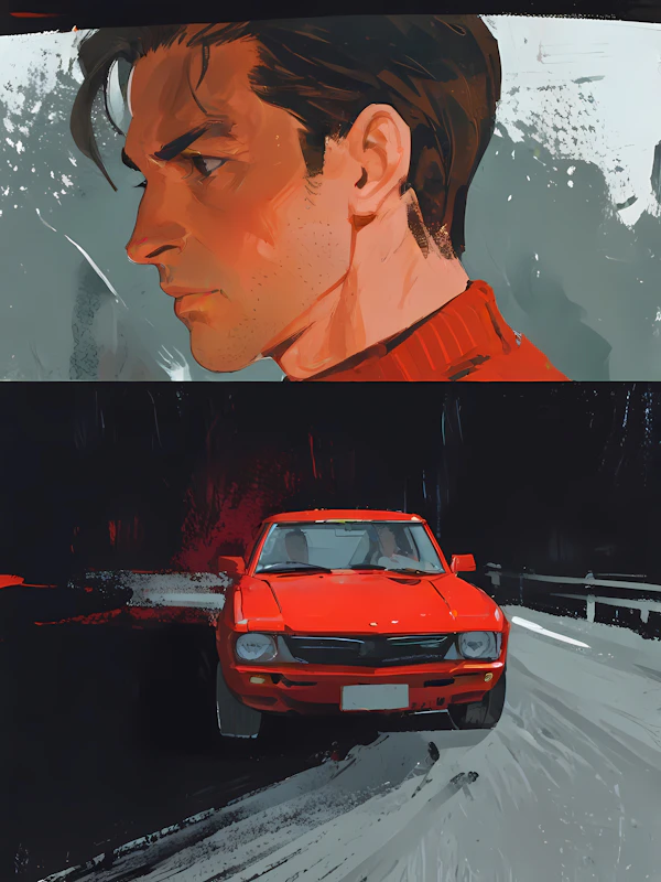 Painting and Car Blend
