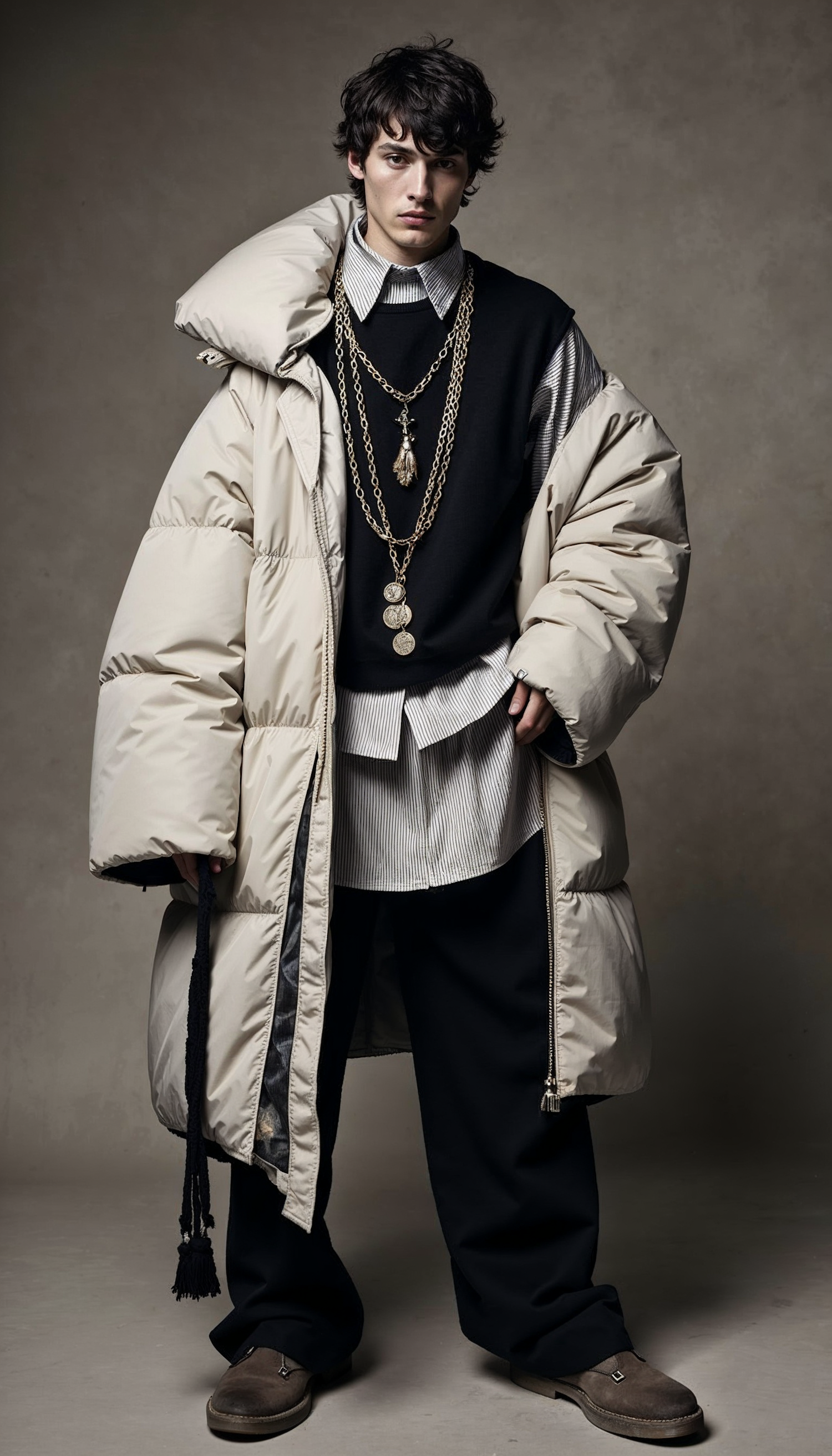 Fashion Portrait with Puffer Jacket