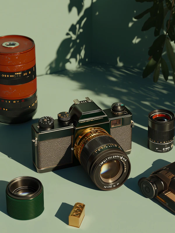 Vintage Camera Display