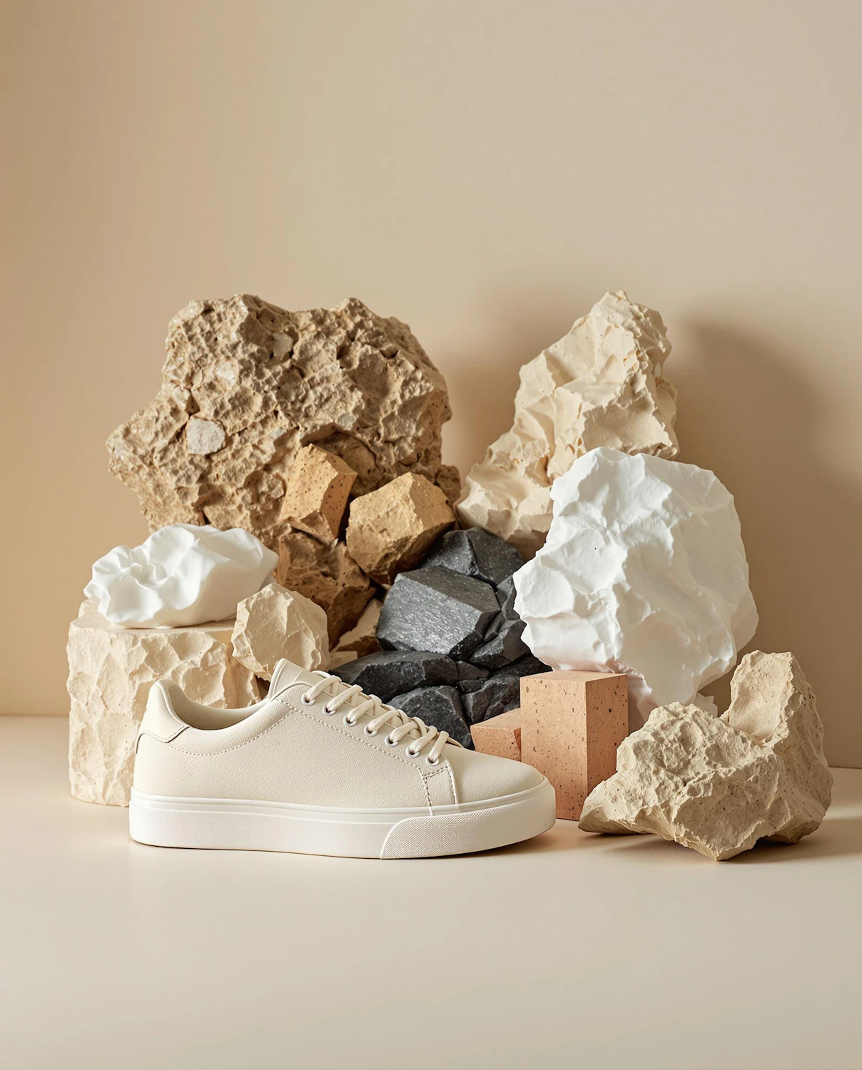 Stone Beige minimalist trainer