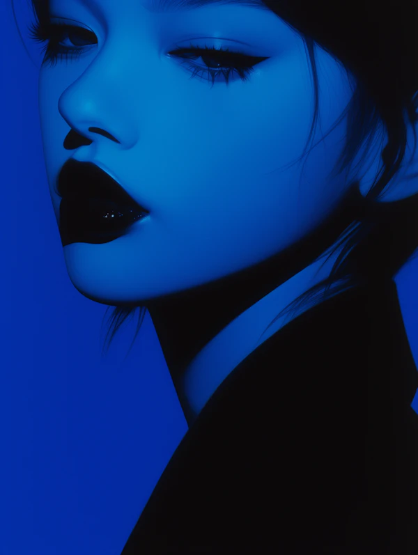 Blue Hue Contemplation