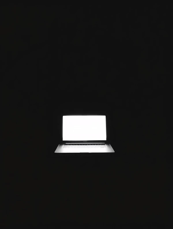 Glowing Laptop Display