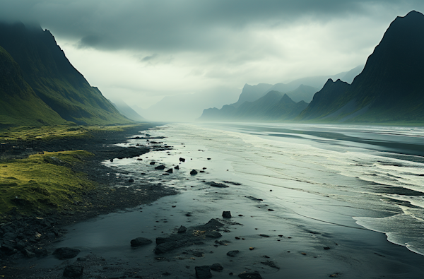 Twilight Serenity on the Misty Coast