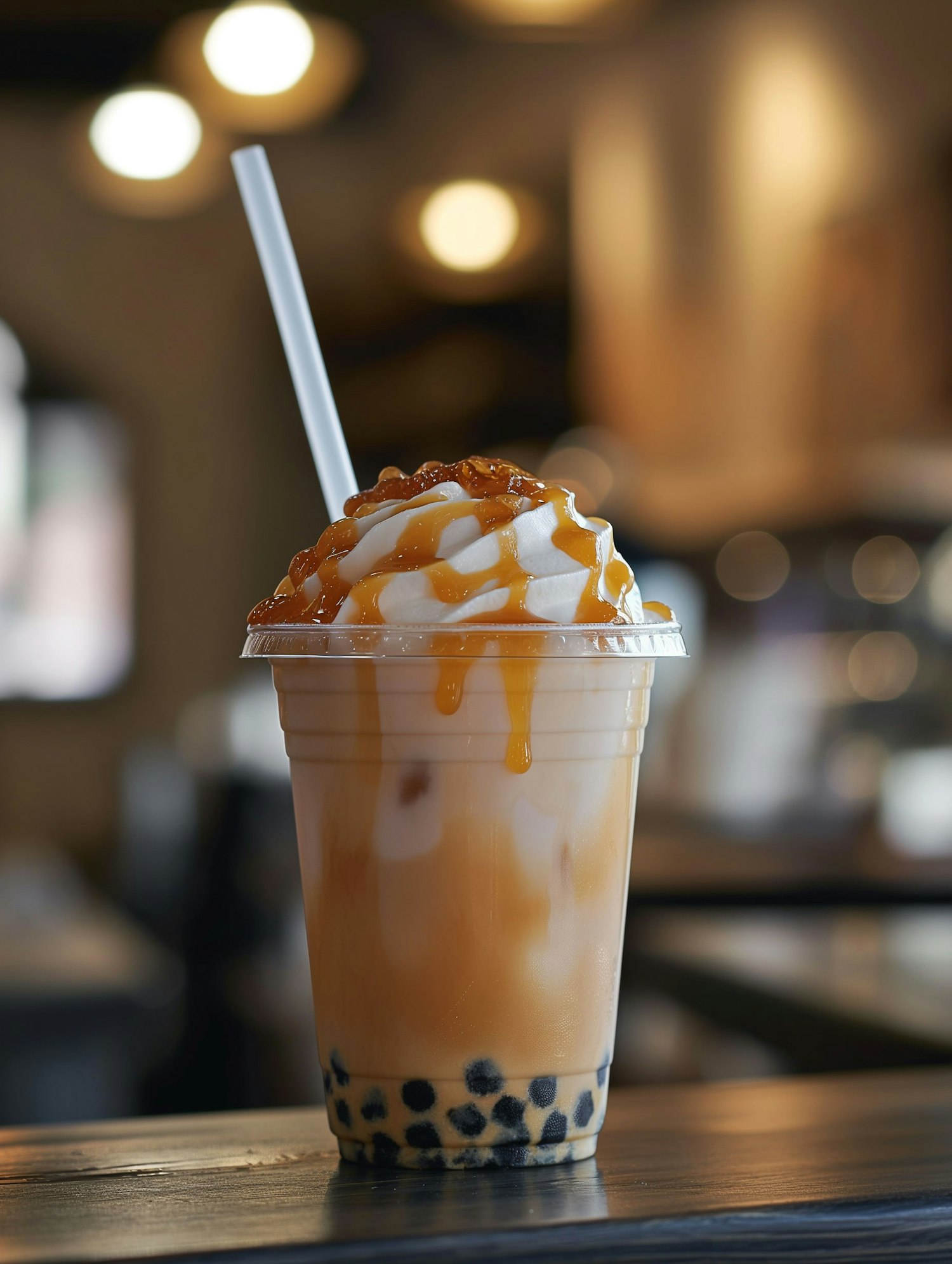 Tantalizing Bubble Tea Close-up