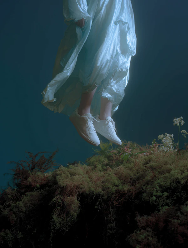 Floating Figure in Dress