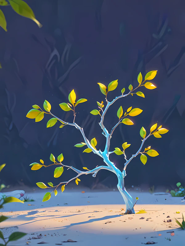 Serene Tree in Light
