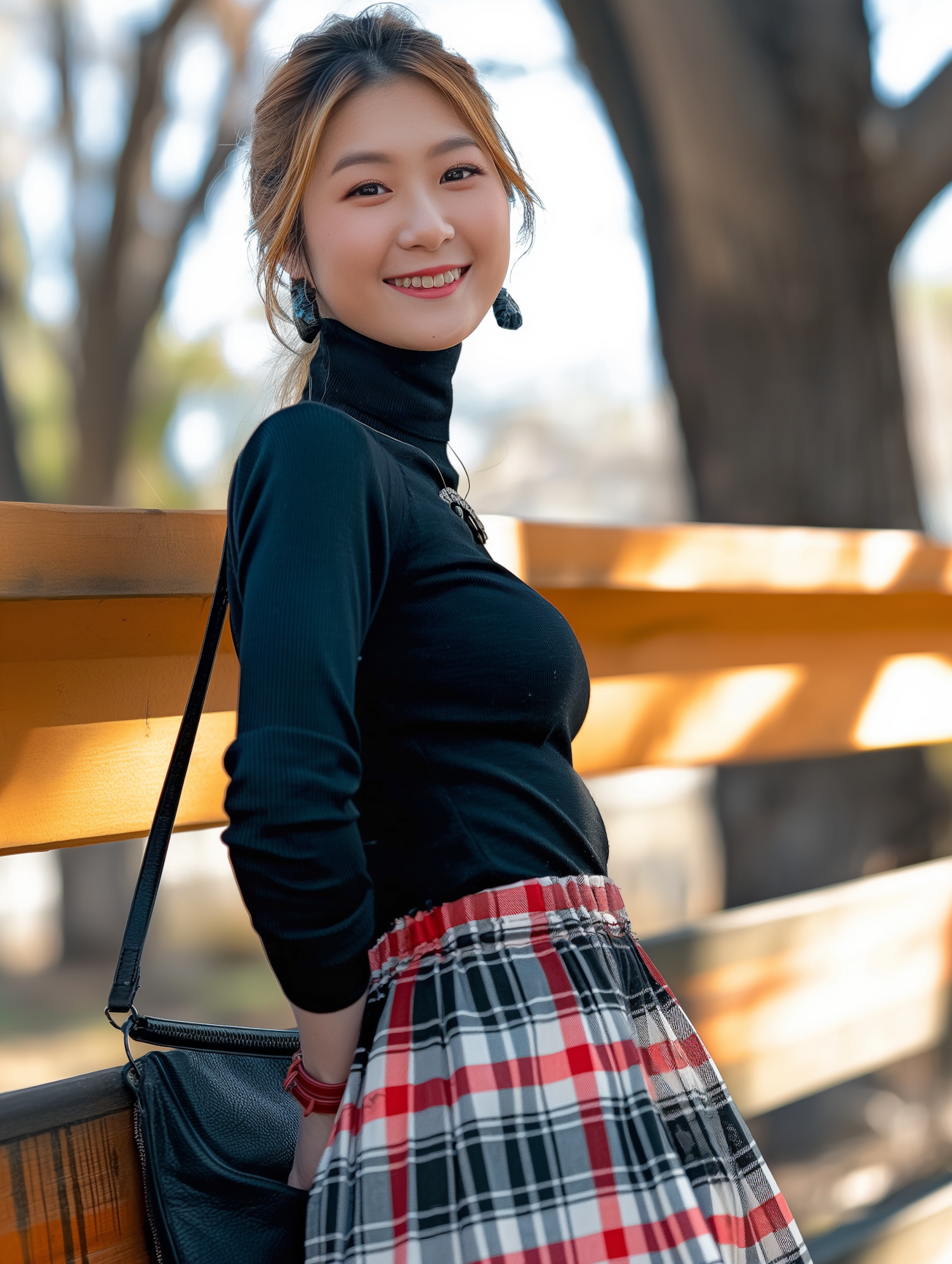 East Asian Woman with a Warm Smile