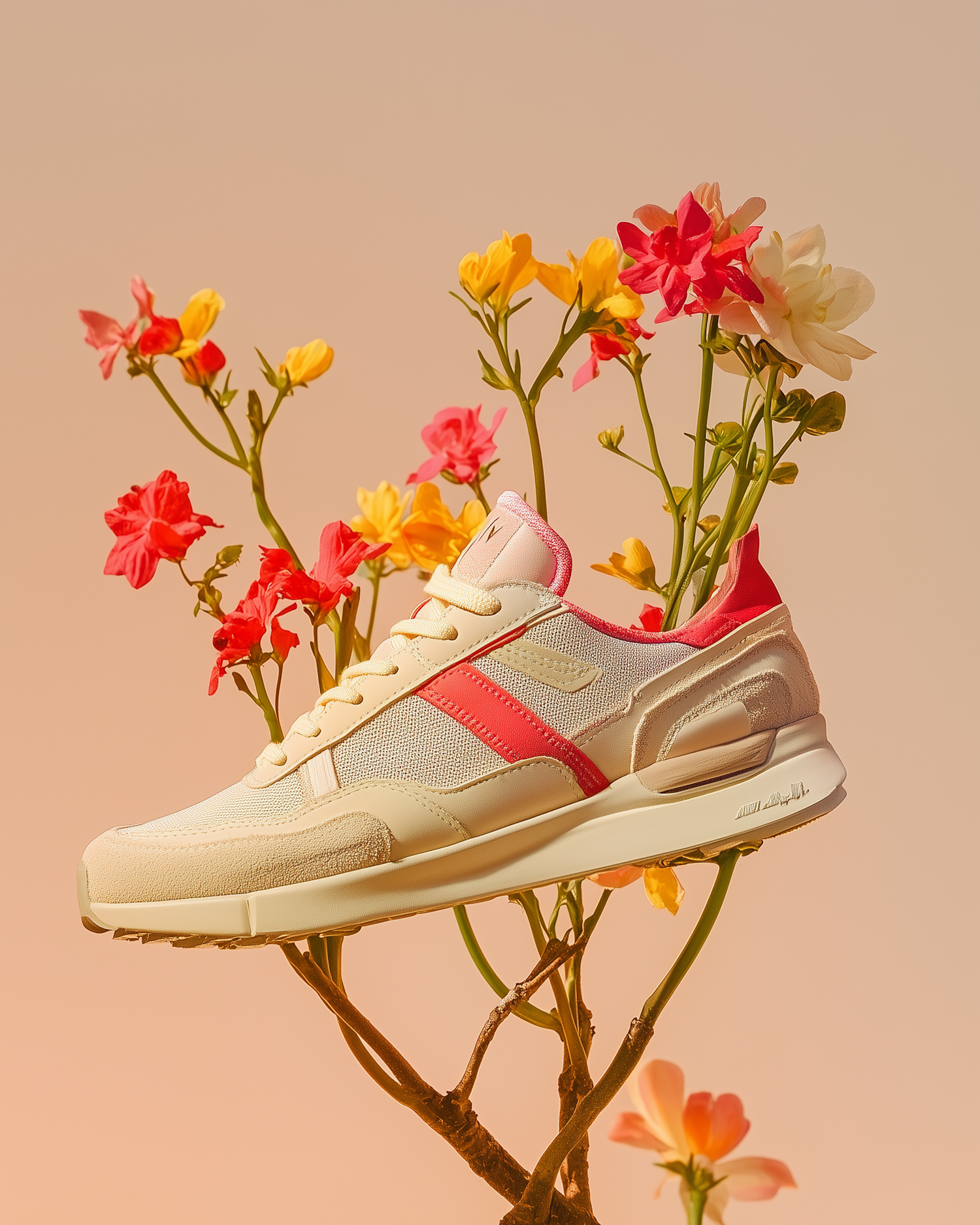 Sneaker with Flowers