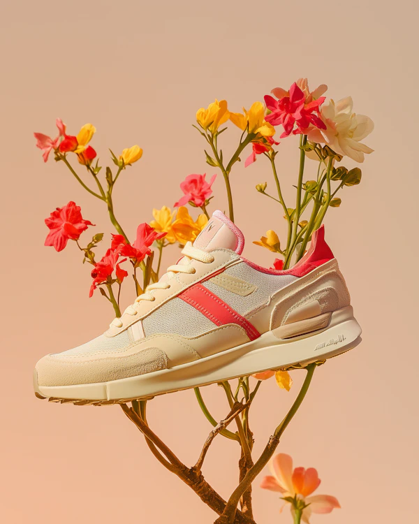 Sneaker with Flowers