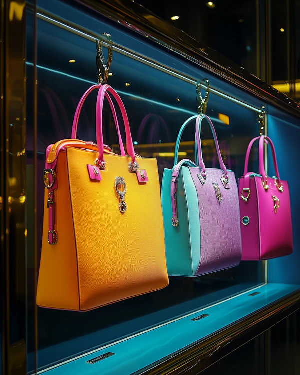 Vibrant Handbag Display