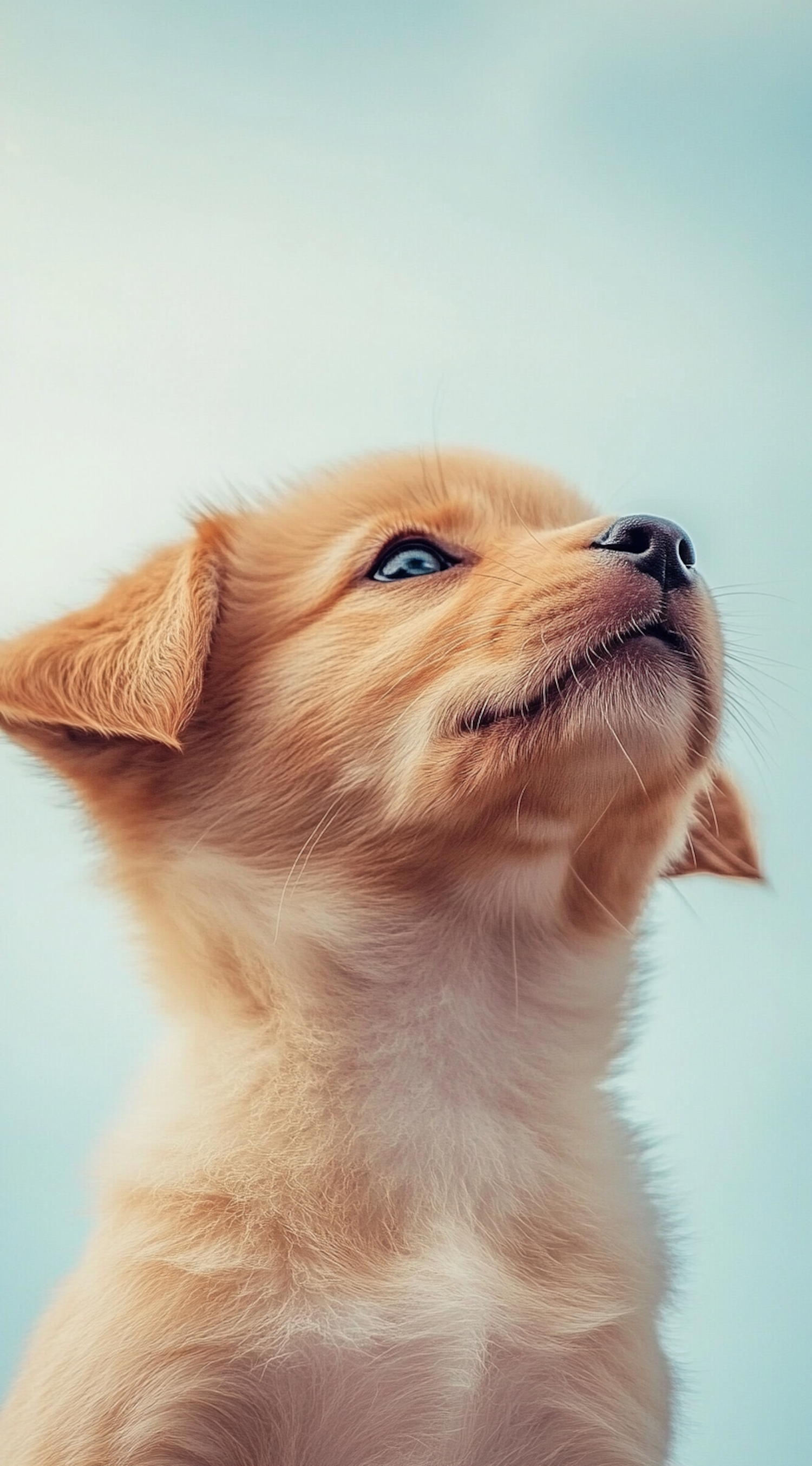 Curious Golden Puppy