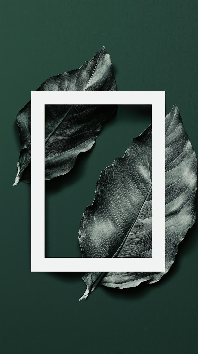 Monochromatic Leaves with Geometric Frame