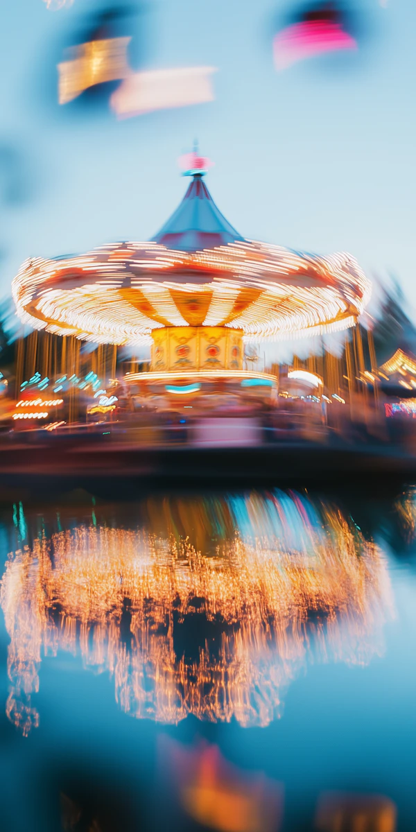 Vibrant Carousel in Motion