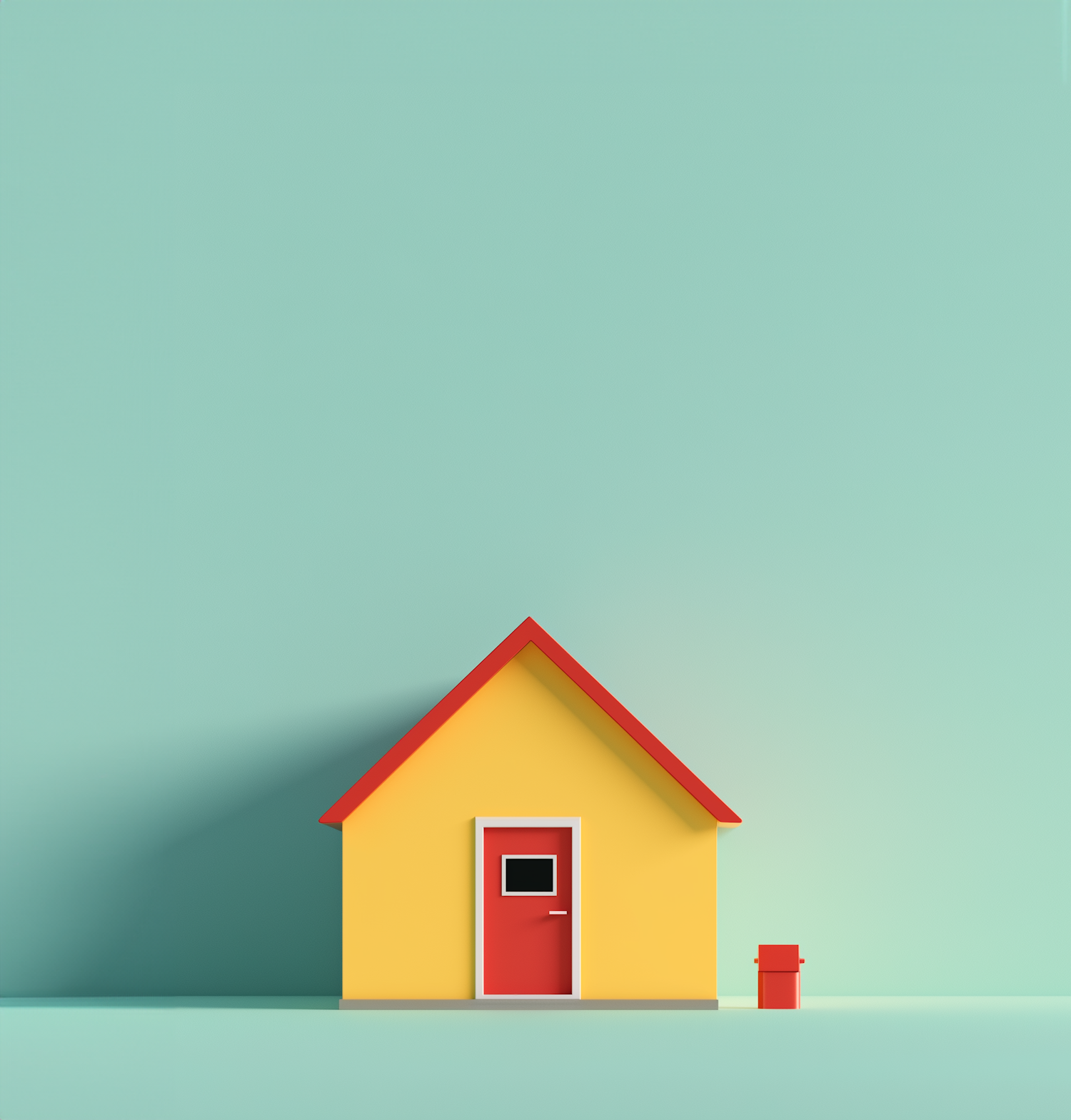 Stylized Minimalistic House Illustration