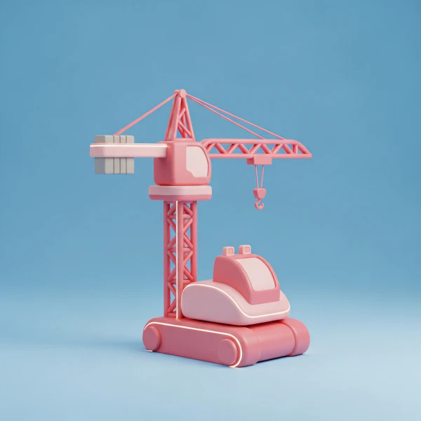 Pastel Toy Crane