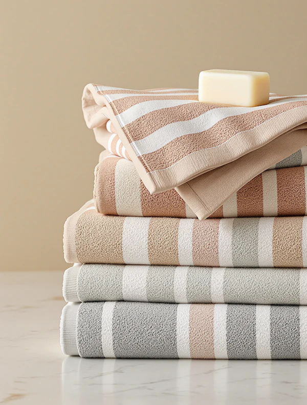Stacked Towels Display