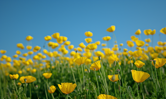 Field of Yellow Poppies