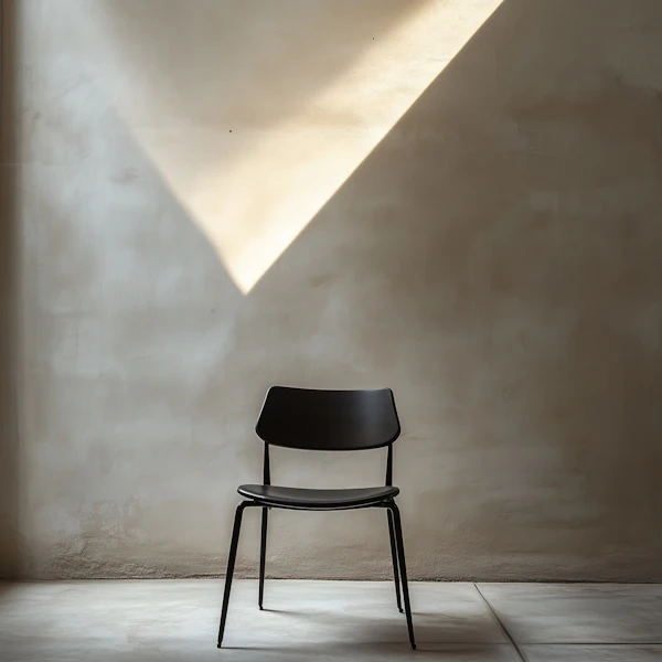 Minimalist Chair Scene