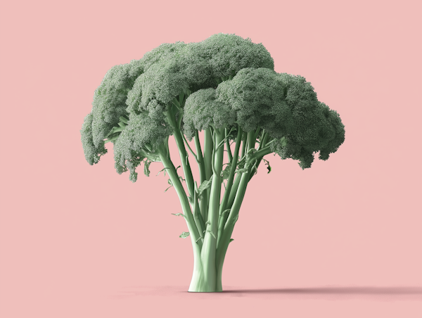 Stylized Broccoli Art