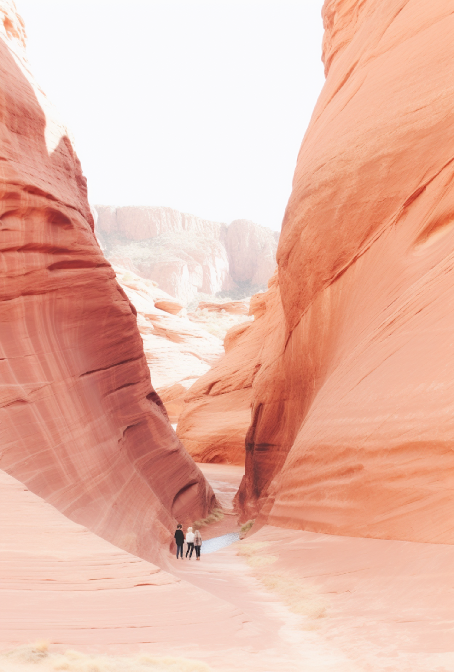 The Majestic Canyonscape: Human Scale Amidst Sandstone Grandeur