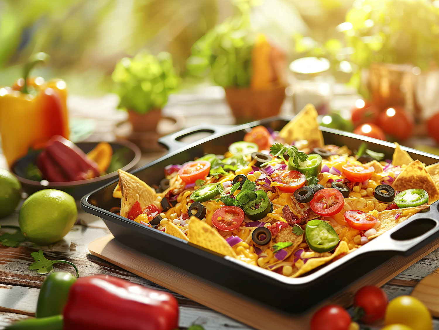 Vibrant Nachos Platter