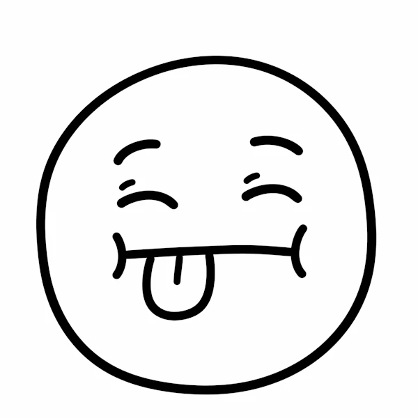 Playful Face Illustration
