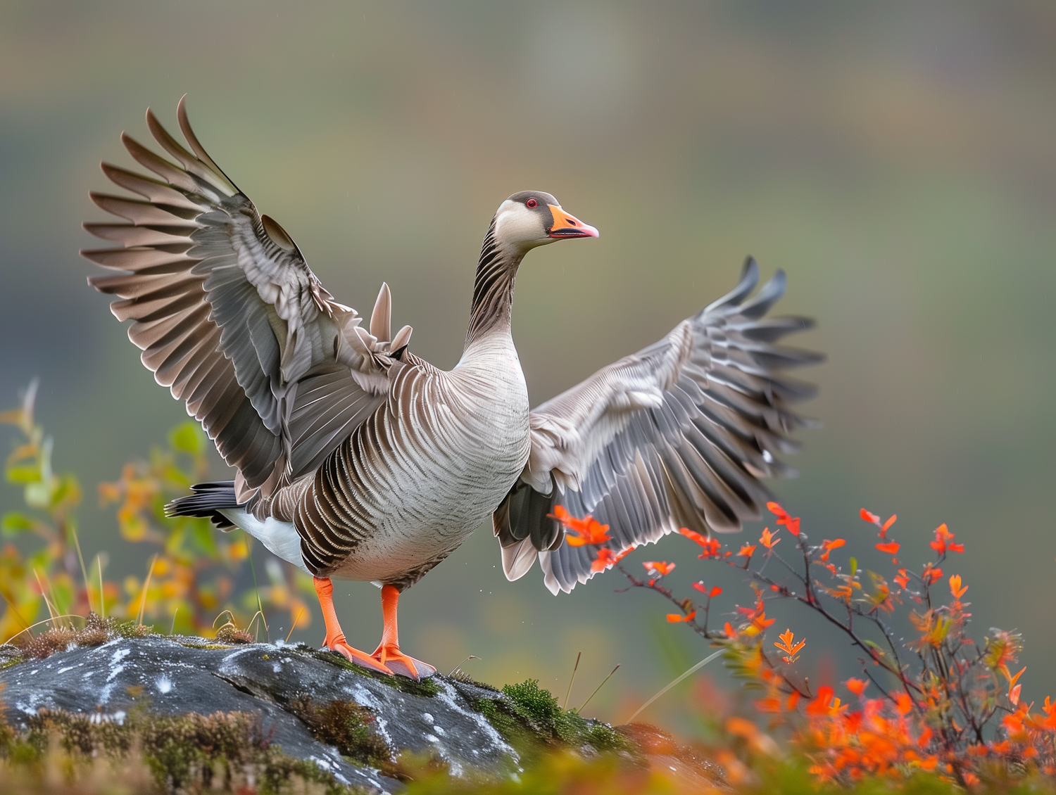 Majestic Goose in Natural Setting