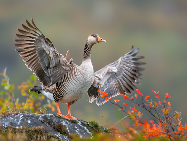 Majestic Goose in Natural Setting