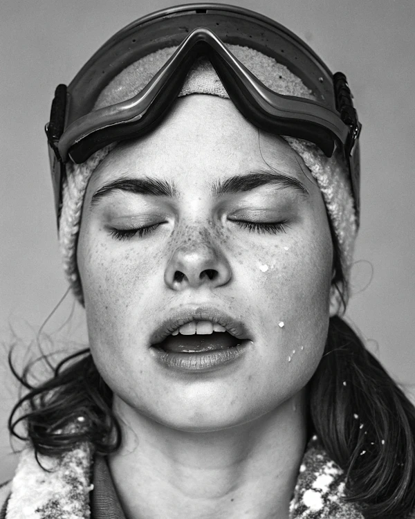 Monochrome Snow Portrait