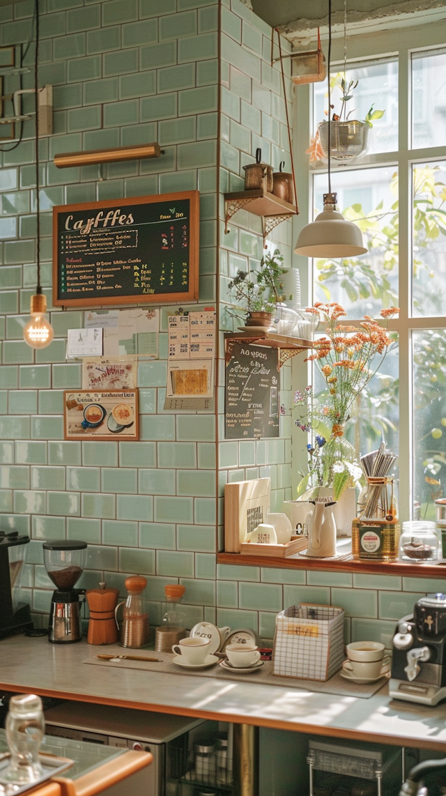 Vintage Style Café Interior