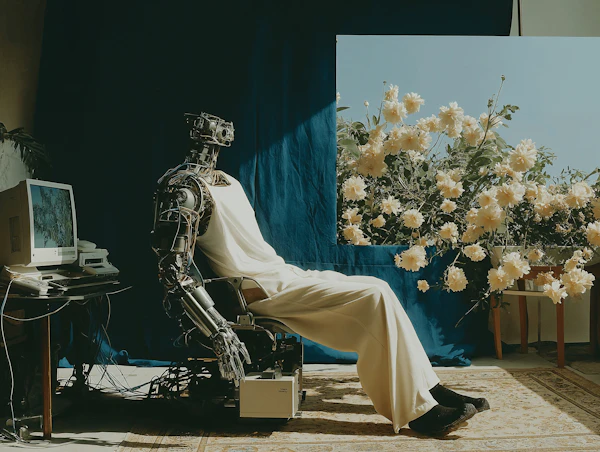 Robot in Surreal Setting