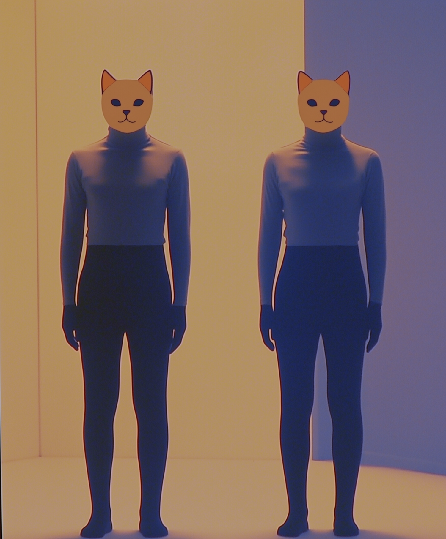 Cat Masked Figures