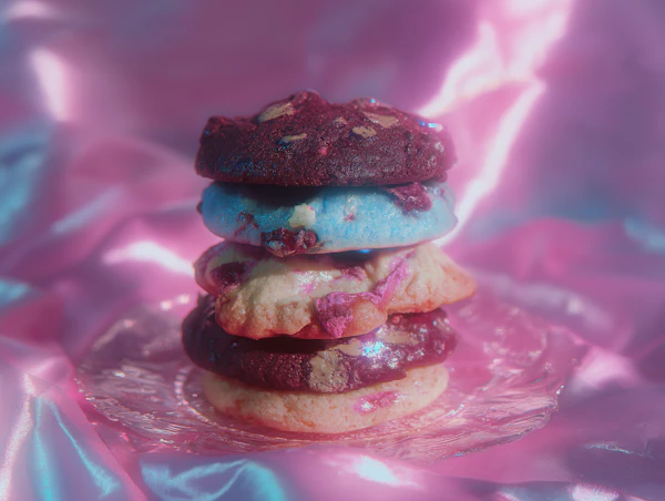 Colorful Cookie Stack
