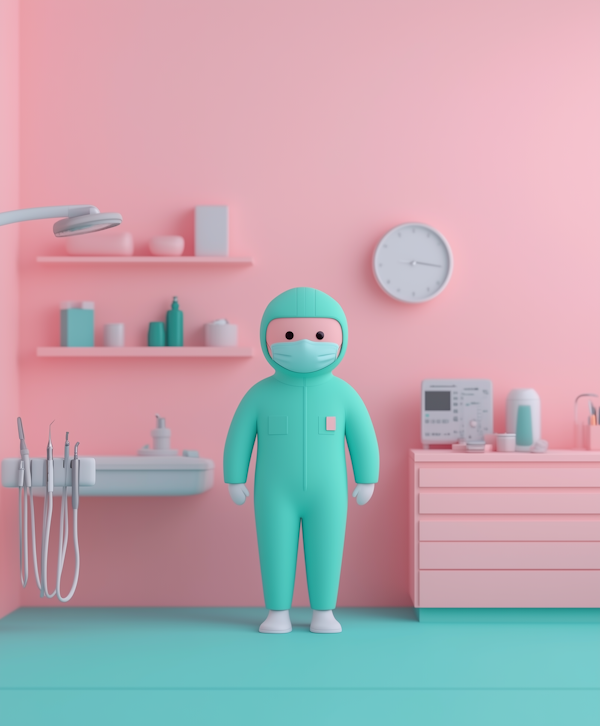 Minimalist Dental Office Scene