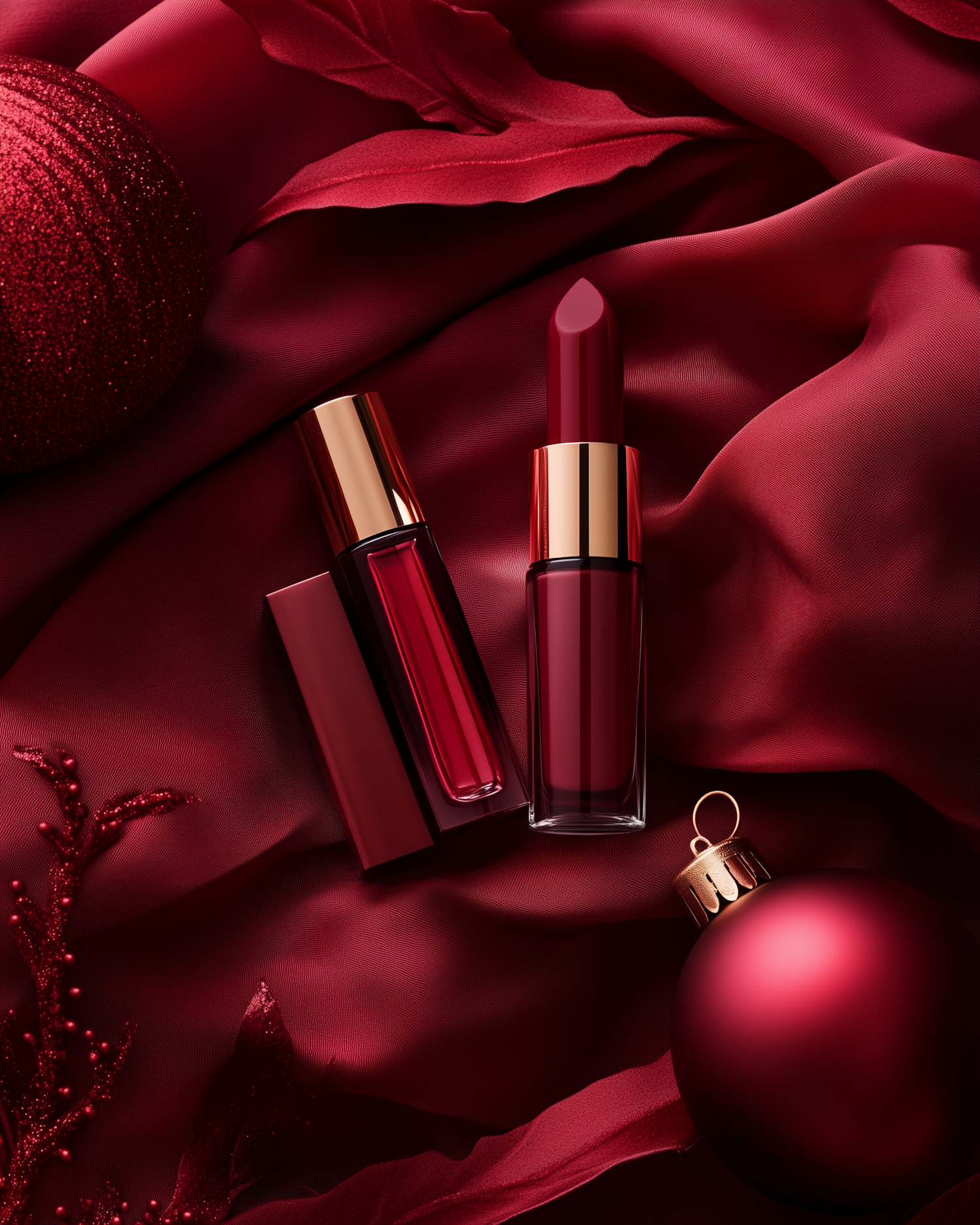 Luxurious Beauty Products with Festive Theme